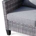 OVIOS 5-piece Patio Furniture Wicker Outdoor High-back Seating Set