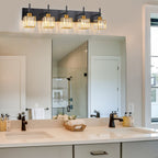 Ora Modern Dimmable Crystal Bathroom Light Fixtures Over Mirror Glam Vanity Lights