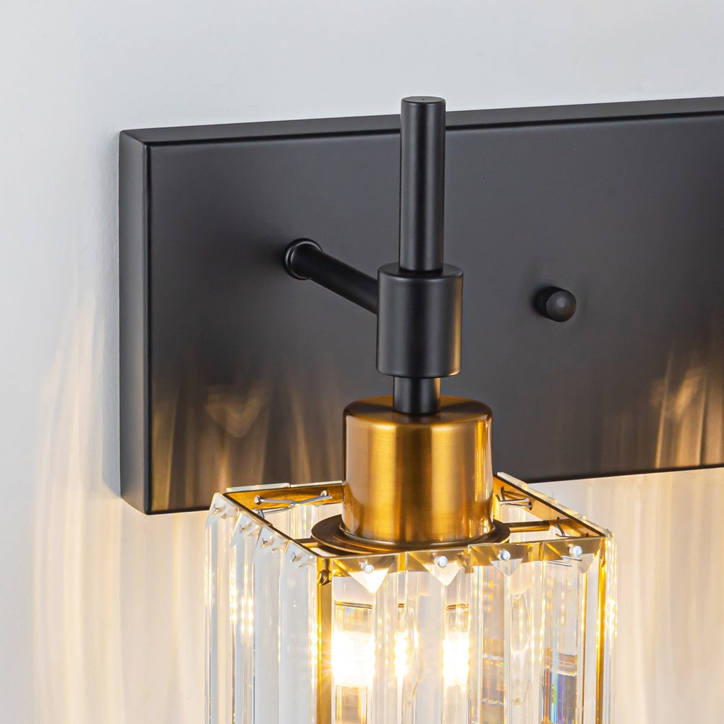 Ora Modern Dimmable Crystal Bathroom Light Fixtures Over Mirror Glam Vanity Lights