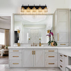 Modern Dimmable Crystal Bathroom Vanity Light Wall Sconces with Crystal Shades