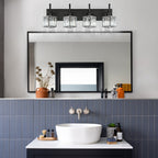 Ora Modern Dimmable Crystal Bathroom Light Fixtures Over Mirror Glam Vanity Lights