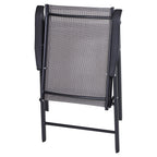 Outsunny 4-piece Folding Patio Chair Set with a Simple & Chic Design, Comfortable for the Deck, Garden, Yard & Travel