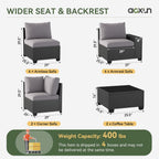 Outdoor Patio Furniture Sets with 4in Thicken Cushion