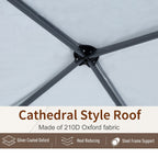 Outsunny 10' x 10' Heavy Duty Pop Up Canopy with Removable Mesh Sidewall Netting, Easy Setup Design, Outdoor Party Event