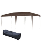 Outsunny Heavy Duty Pop Up Canopy with Sturdy Frame, UV Fighting Roof, Carry Bag for Patio, Backyard, Beach, Garden