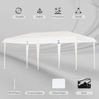 Outsunny Heavy Duty Pop Up Canopy with Sturdy Frame, UV Fighting Roof, Carry Bag for Patio, Backyard, Beach, Garden