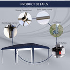 Outsunny Heavy Duty Pop Up Canopy with Sturdy Frame, UV Fighting Roof, Carry Bag for Patio, Backyard, Beach, Garden