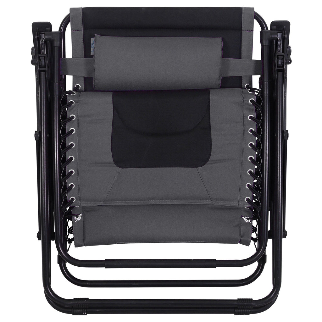 Oversize XL Padded Zero Gravity Lounge Chair Wider Armrest Adjustable Recliner with Cup Holder - N/A