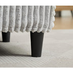 Oversized Chaise Lounge Fluffy Corduroy Sofa Bed Adjustable