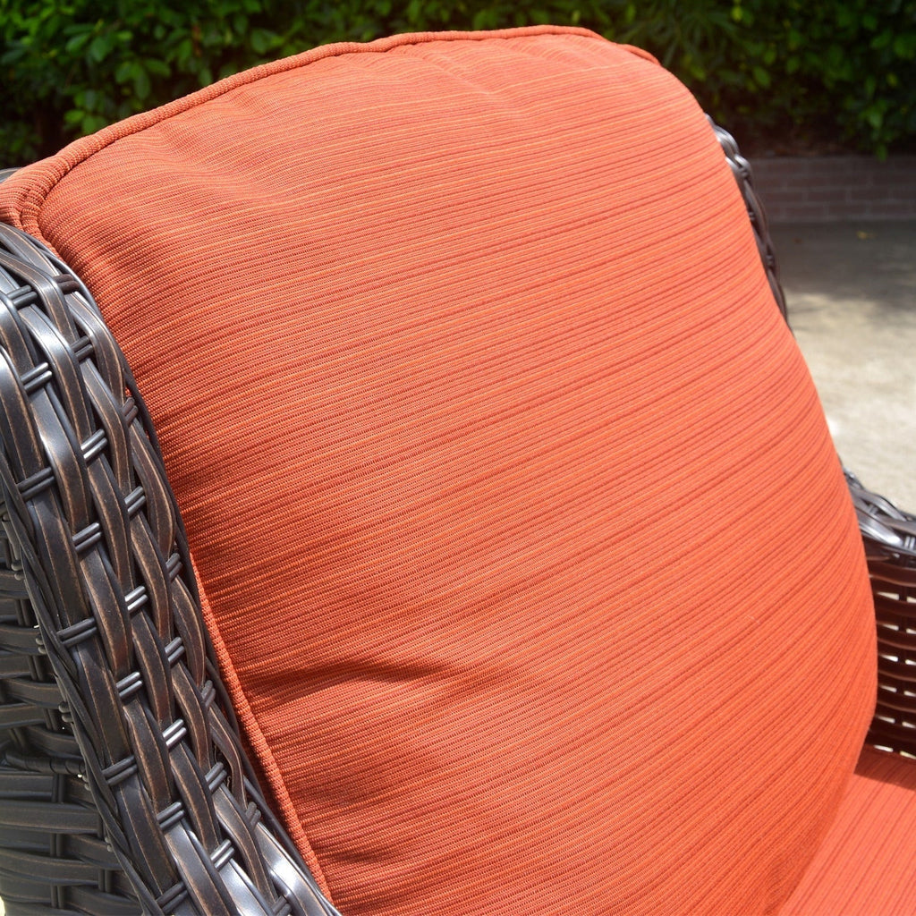 OVIOS 5-piece Patio Wicker High Back Conversation Set