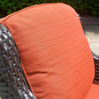 OVIOS 5-piece Patio Wicker High Back Conversation Set