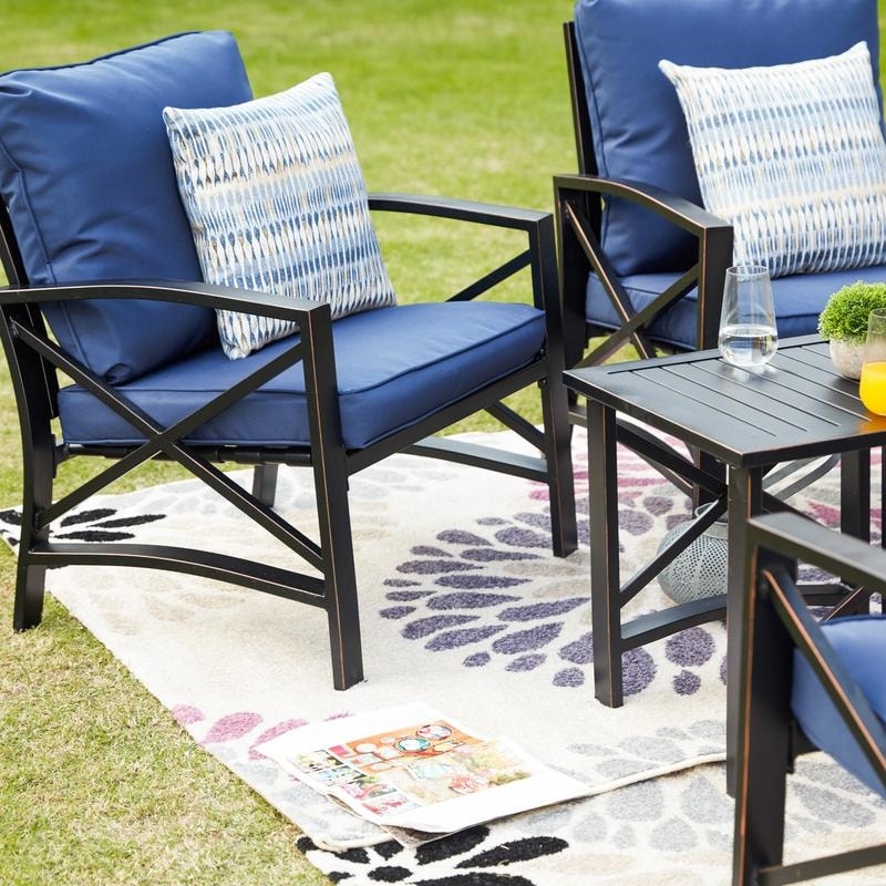 PATIO FESTIVAL 6-Piece 4-Seat Outdoor Seating Group with Cushions