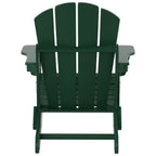 Polytrends Laguna Hdpe All Weather Outdoor Patio Foldable Adirondack Chair With Ottoman (2-Piece Set)