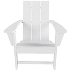 Polytrends Shoreside Modern Eco-Friendly All Weather Commercial-Residential Folding Adirondack Chair
