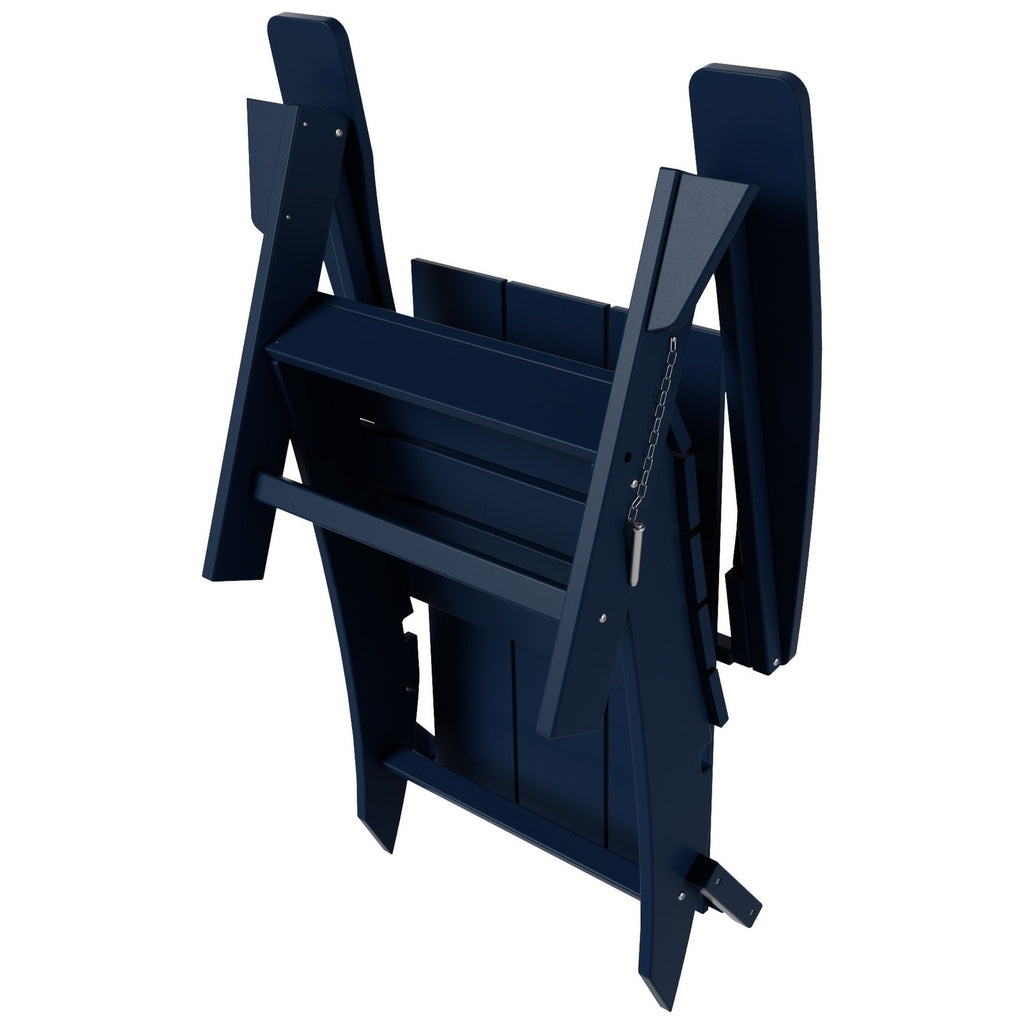 Polytrends Shoreside Modern Eco-Friendly All Weather Commercial-Residential Folding Adirondack Chair