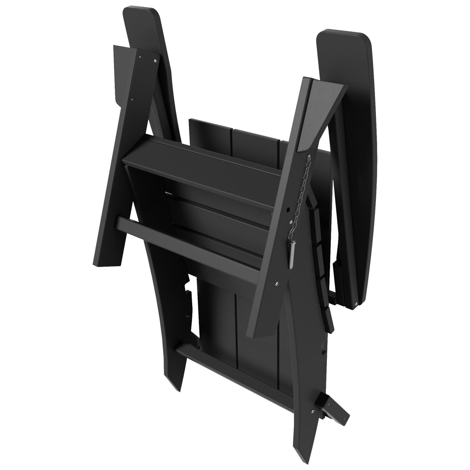 Polytrends Shoreside Modern Eco-Friendly All Weather Commercial-Residential Folding Adirondack Chair