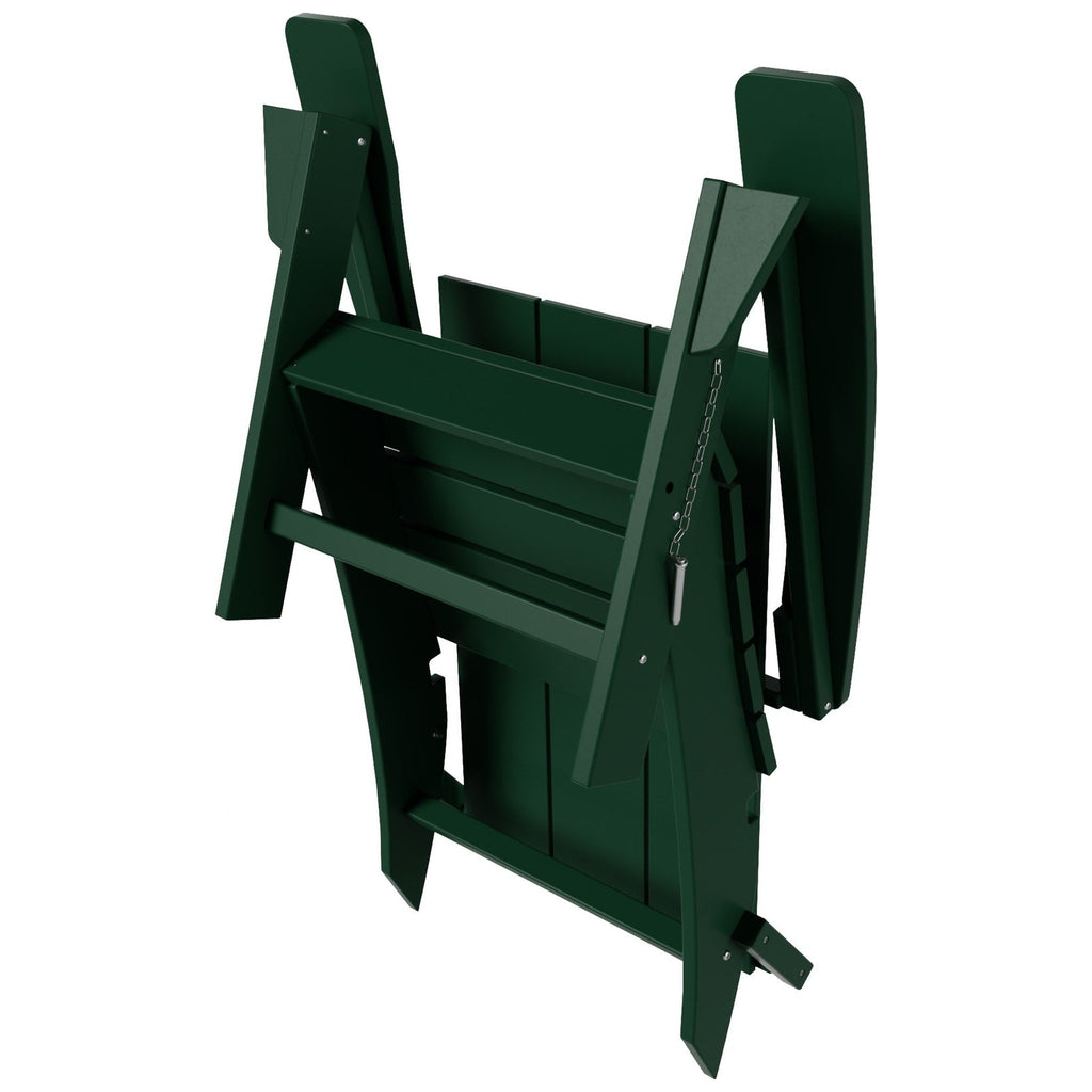Polytrends Shoreside Modern Eco-Friendly All Weather Commercial-Residential Folding Adirondack Chair