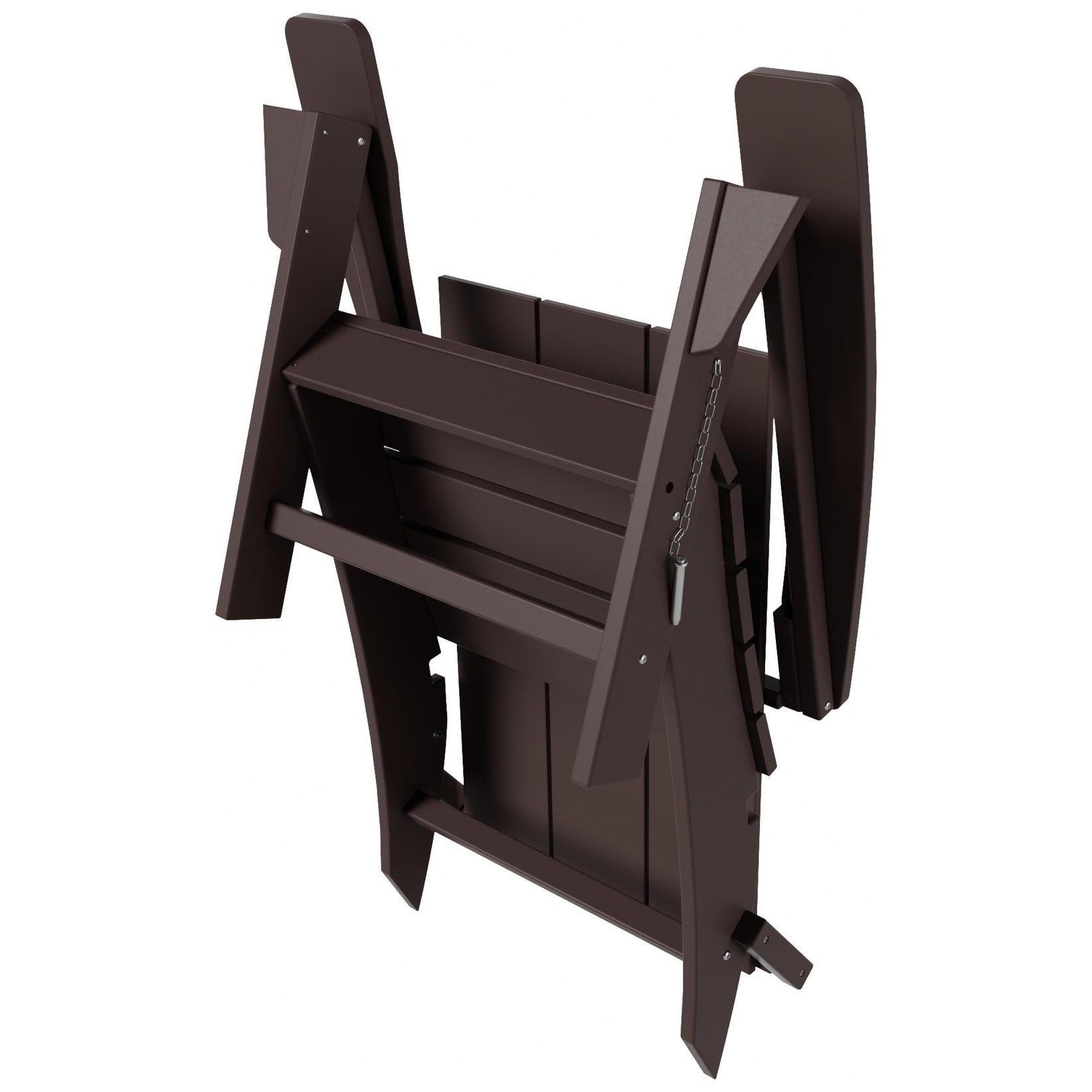Polytrends Shoreside Modern Eco-Friendly All Weather Commercial-Residential Folding Adirondack Chair