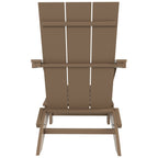 Polytrends Shoreside Modern Eco-Friendly All Weather Commercial-Residential Folding Adirondack Chair