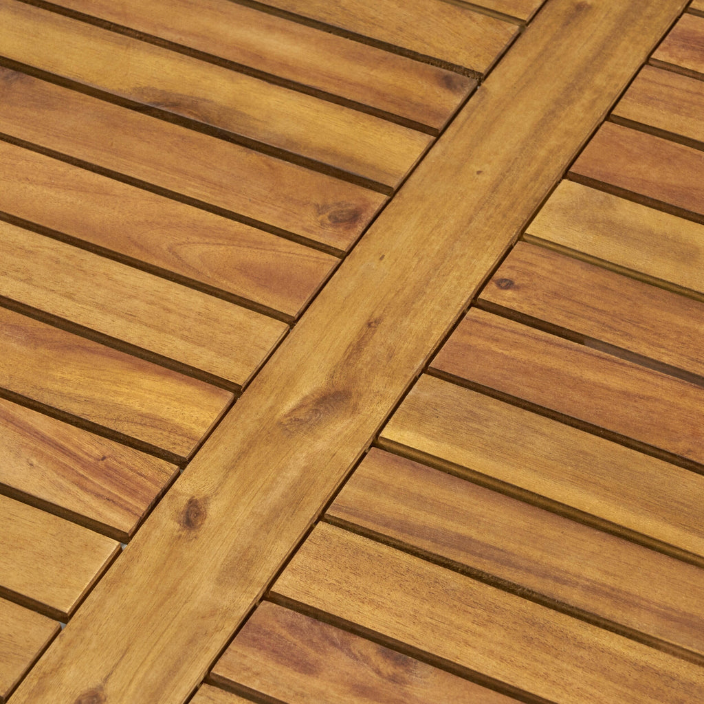 Perla Acacia Wood 7-piece Outdoor Chat Set by Christopher Knight Home