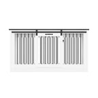 Pet Residence with Iron Tube Reinforcement Stylish & Sturdy Dog Crate