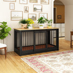 Pet Residence with Iron Tube Reinforcement Stylish & Sturdy Dog Crate