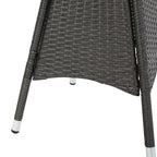 Peterson Outdoor 3-piece Wicker Bistro Set with Cushions by Christopher Knight Home