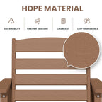 Plastic Tall adirondack Chair Set Of 3-Piece Patio Conversation Set