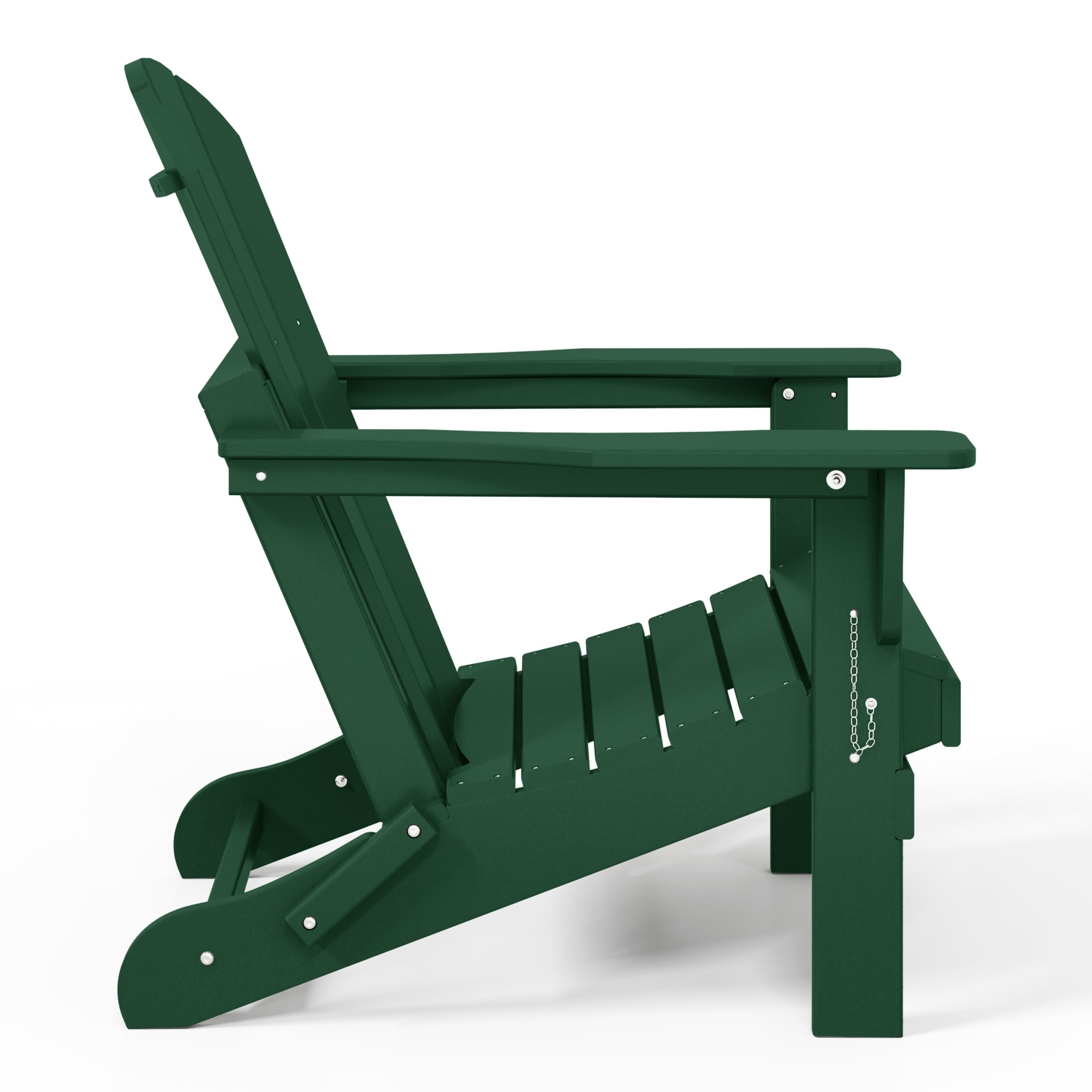 Polytrends Laguna Fade Resistant All Weather Outdoor Patio Folding Adirondack Chair