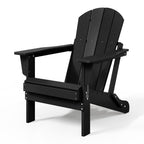 Polytrends Laguna Fade Resistant All Weather Outdoor Patio Folding Adirondack Chair