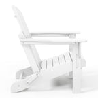 Polytrends Laguna Fade Resistant All Weather Outdoor Patio Folding Adirondack Chair