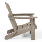 Polytrends Laguna Fade Resistant All Weather Outdoor Patio Folding Adirondack Chair