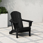 Polytrends Laguna Fade Resistant All Weather Outdoor Patio Folding Adirondack Chair
