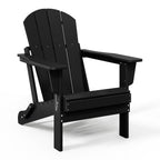 Polytrends Laguna Fade Resistant All Weather Outdoor Patio Folding Adirondack Chair