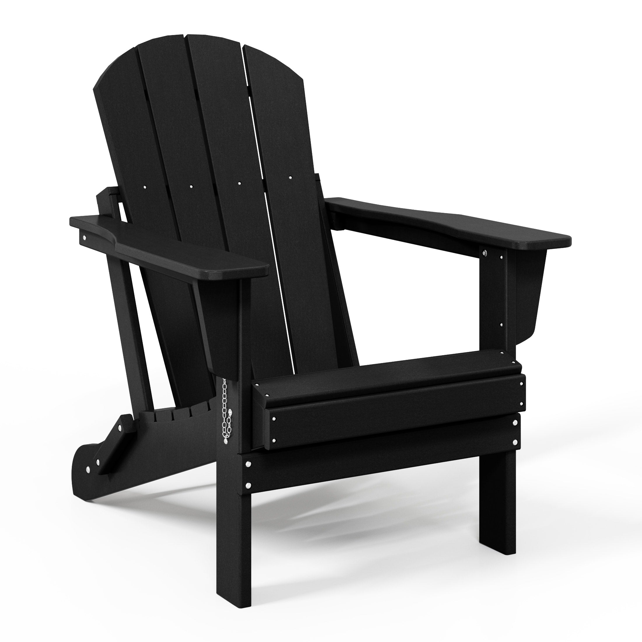 Polytrends Laguna Fade Resistant All Weather Outdoor Patio Folding Adirondack Chair