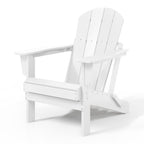 Polytrends Laguna Fade Resistant All Weather Outdoor Patio Folding Adirondack Chair