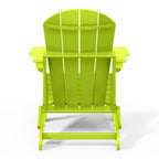 Polytrends Laguna Weather Resistant Outdoor Patio Folding Adirondack Chairs (Set of 2)