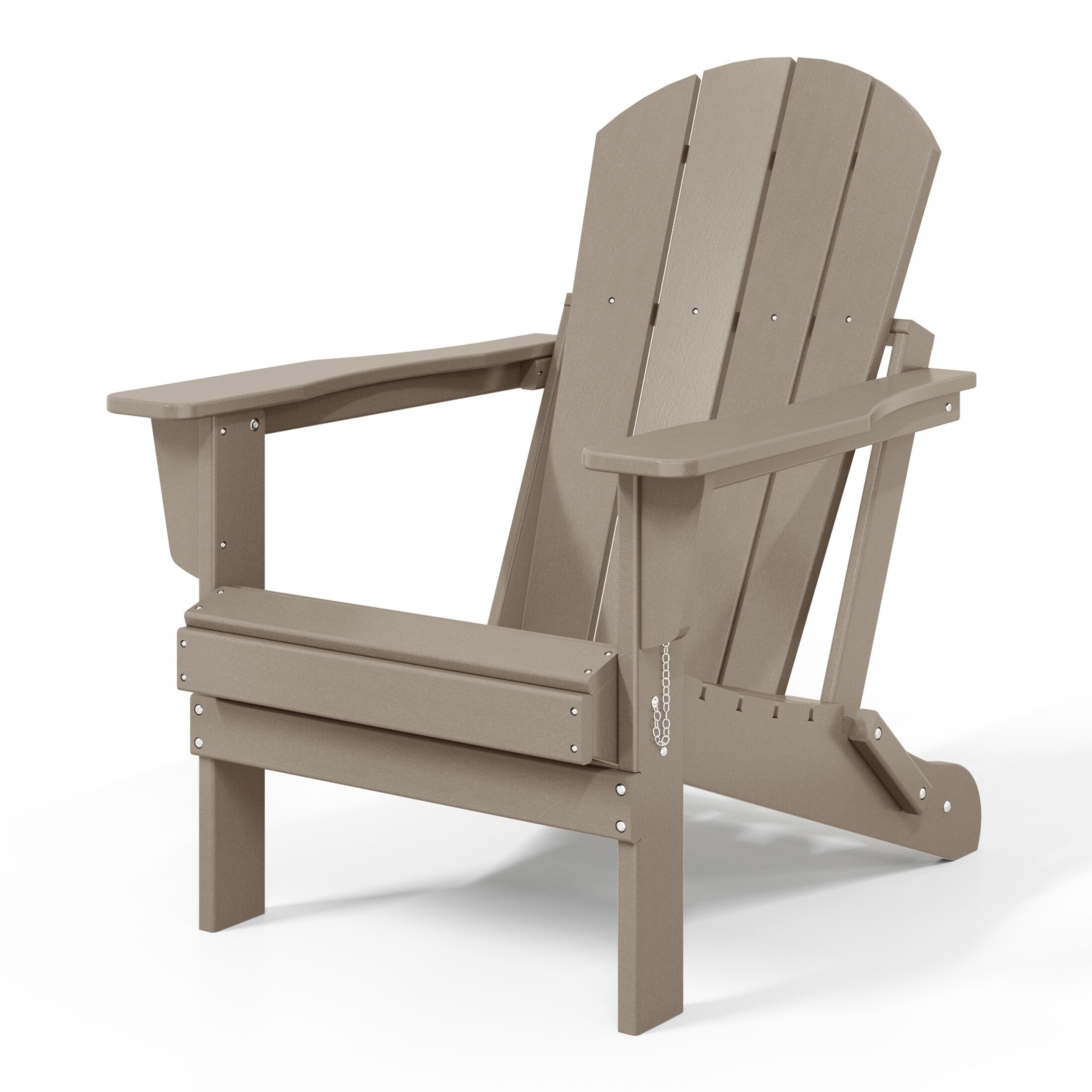 Polytrends Laguna Weather Resistant Outdoor Patio Folding Adirondack Chairs (Set of 2)