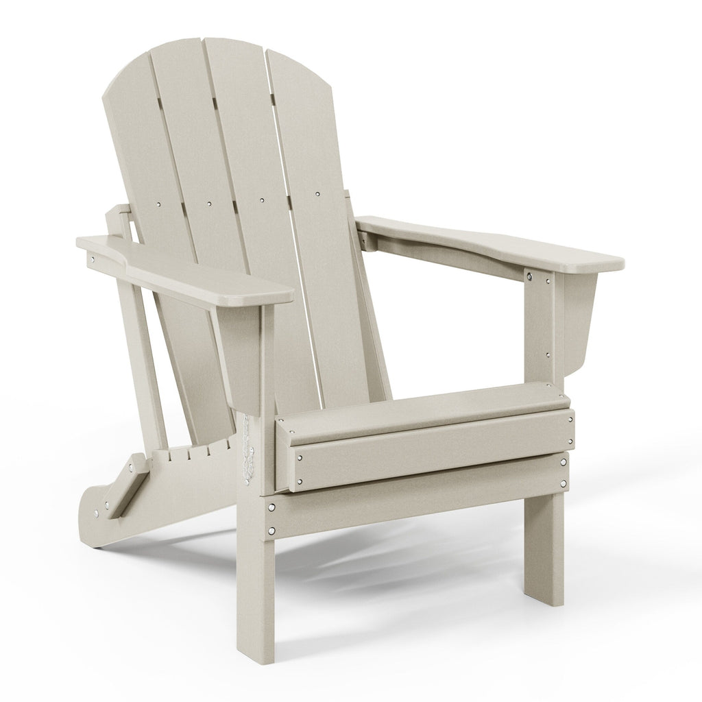 Polytrends Laguna Weather Resistant Outdoor Patio Folding Adirondack Chairs (Set of 2)