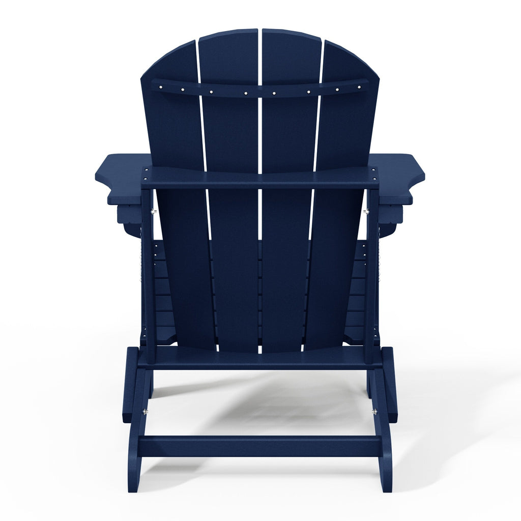 Polytrends Laguna Weather Resistant Outdoor Patio Folding Adirondack Chairs (Set of 2)
