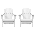 Polytrends Laguna Weather Resistant Outdoor Patio Folding Adirondack Chairs (Set of 2)