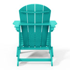 Polytrends Laguna Weather Resistant Outdoor Patio Folding Adirondack Chairs (Set of 2)