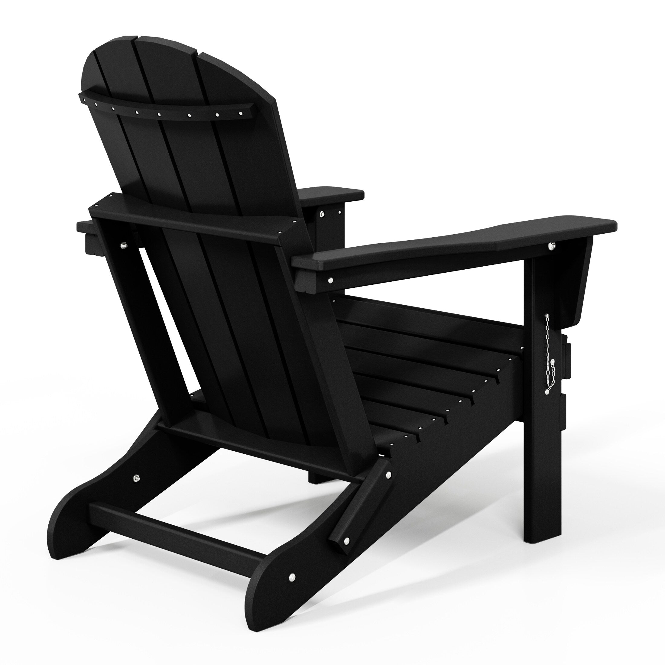 Polytrends Laguna Weather Resistant Outdoor Patio Folding Adirondack Chairs (Set of 2)