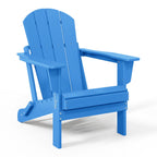 Polytrends Laguna Weather Resistant Outdoor Patio Folding Adirondack Chairs (Set of 2)