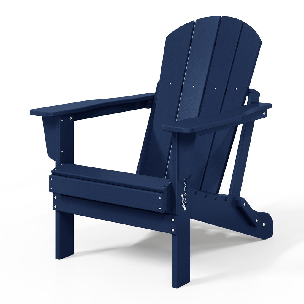 Polytrends Laguna Weather Resistant Outdoor Patio Folding Adirondack Chairs (Set of 2)