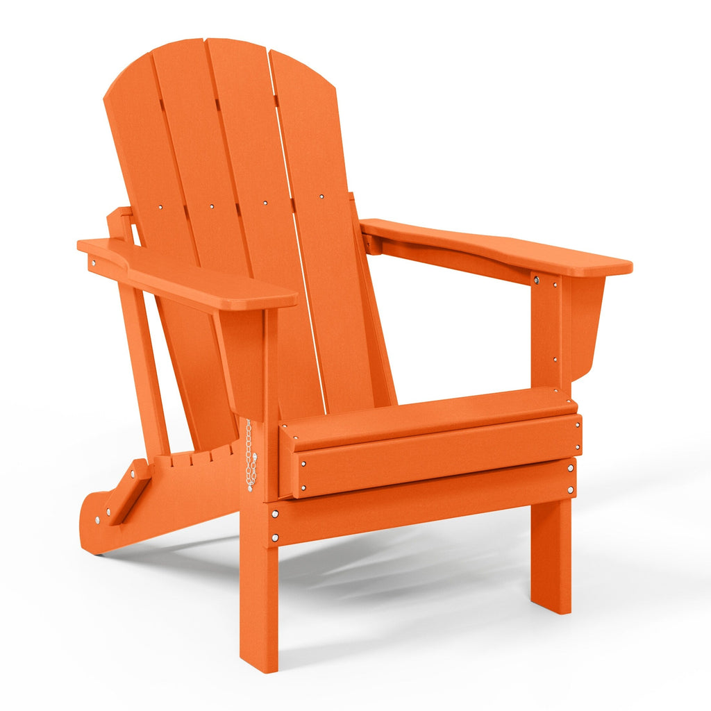 Polytrends Laguna Weather Resistant Outdoor Patio Folding Adirondack Chairs (Set of 2)