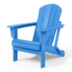 Polytrends Laguna Weather Resistant Outdoor Patio Folding Adirondack Chairs (Set of 2)