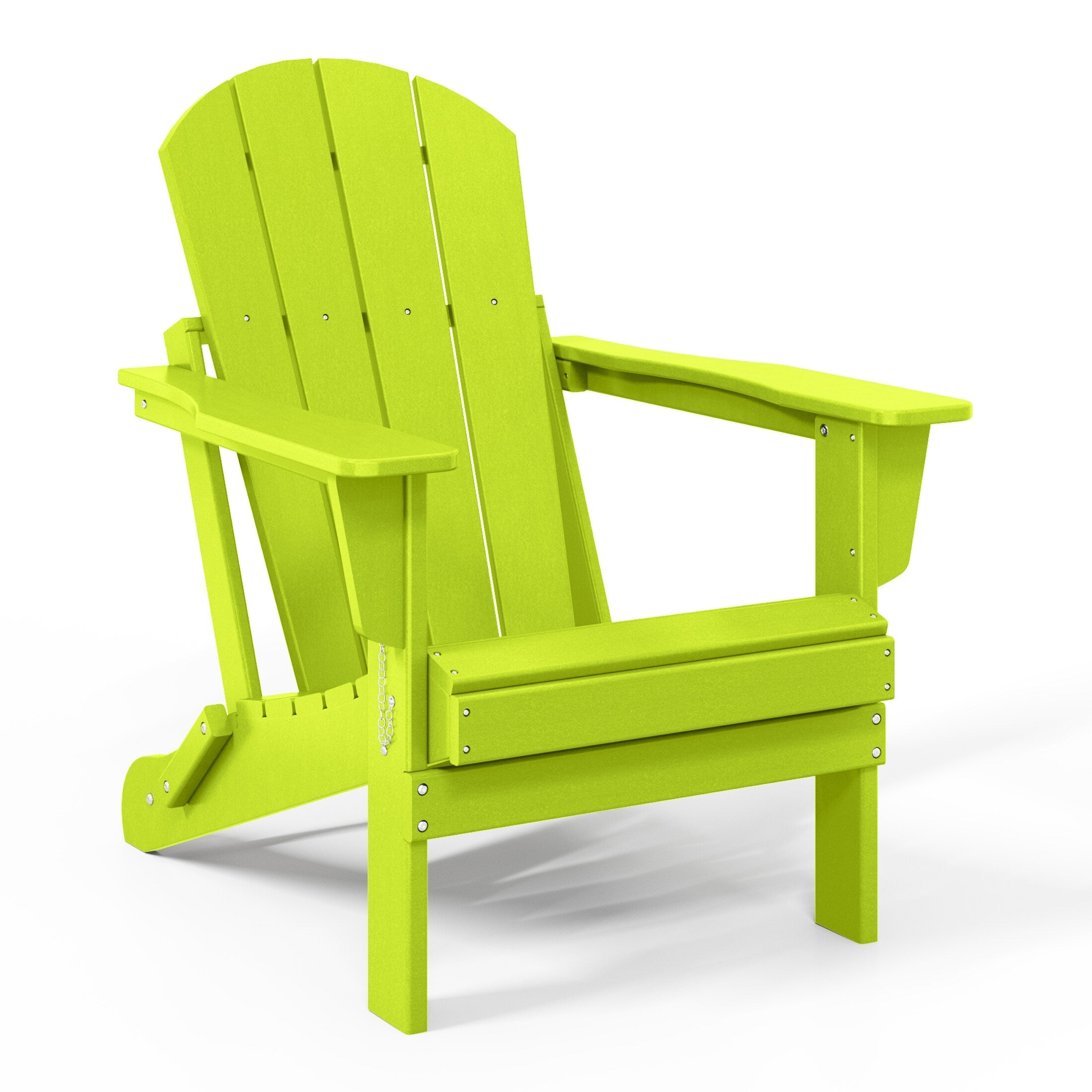 Polytrends Laguna Weather Resistant Outdoor Patio Folding Adirondack Chairs (Set of 2)