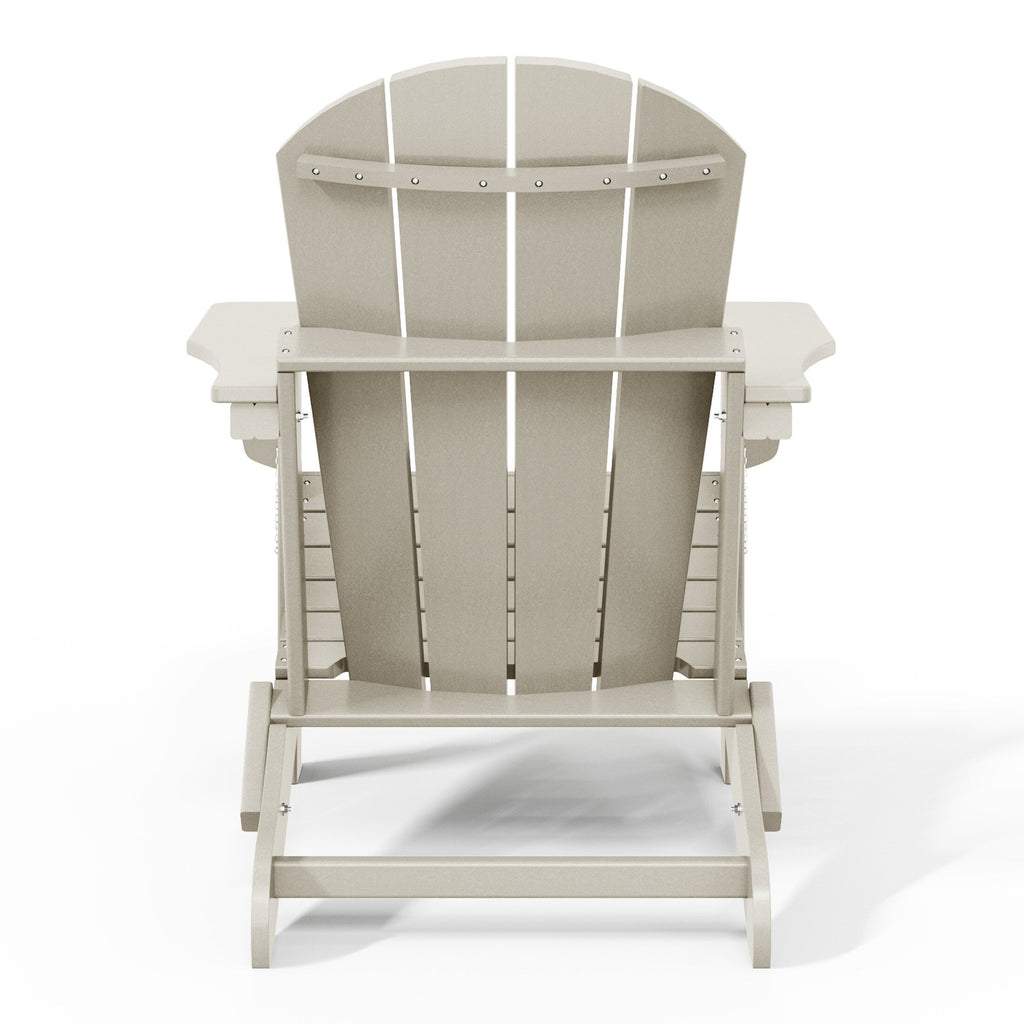 Polytrends Laguna Weather Resistant Outdoor Patio Folding Adirondack Chairs (Set of 2)