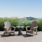Polytrends Laguna Weather Resistant Outdoor Patio Folding Adirondack Chairs (Set of 2)